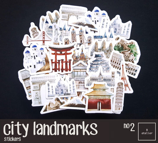 City Landmarks (2) | Die Cut Stickers