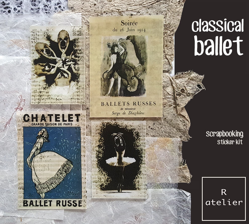 Classical Ballet Series | Scrapbooking Stickers Kit