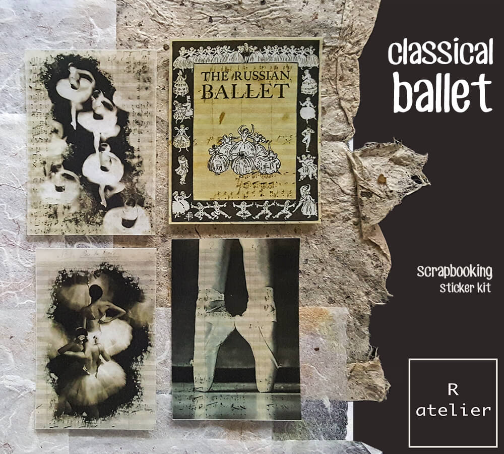 Classical Ballet Series | Scrapbooking Stickers Kit