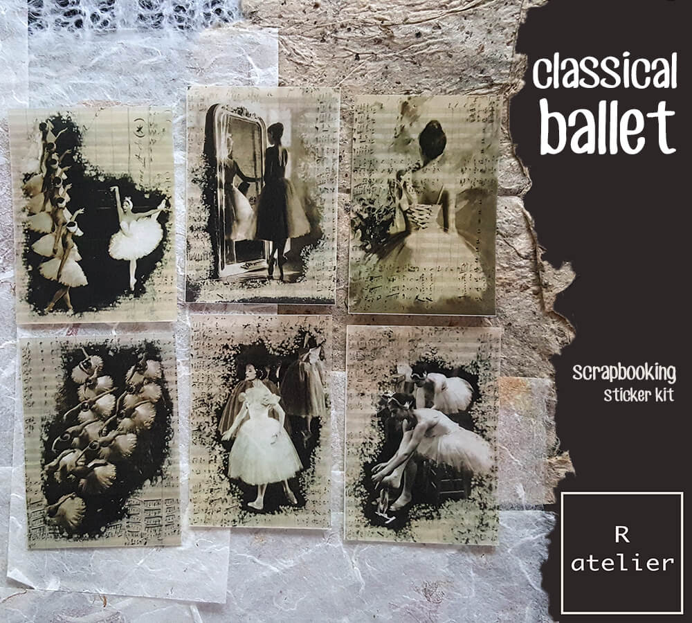 Classical Ballet Series | Scrapbooking Stickers Kit