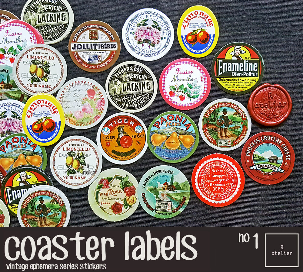 coaster labels Stickers