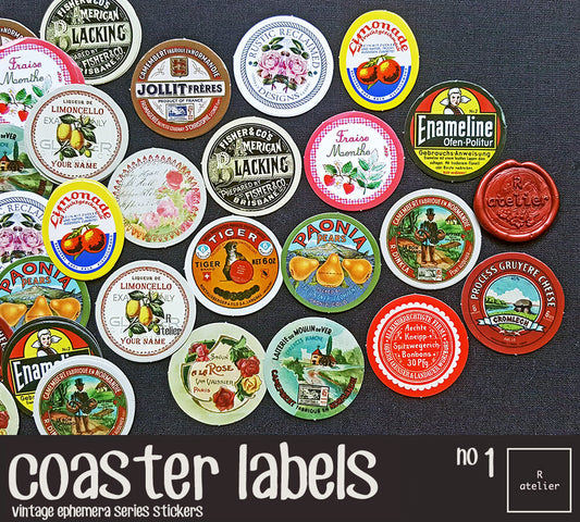 coaster labels Stickers