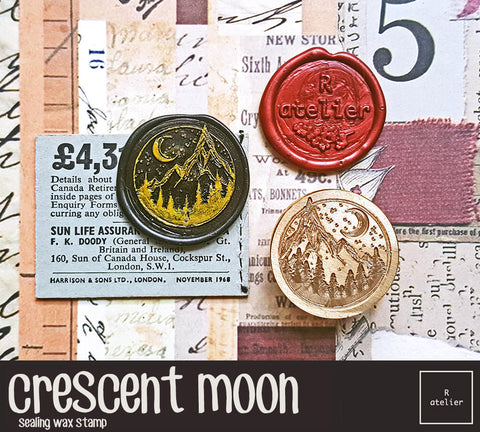 Wax Seal Stamps Moon, Wax Seal Stamp Set