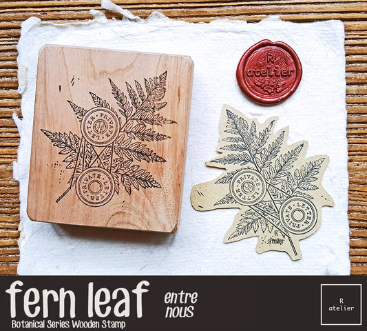 fern leaf ~ entre nous | Wooden Stamp