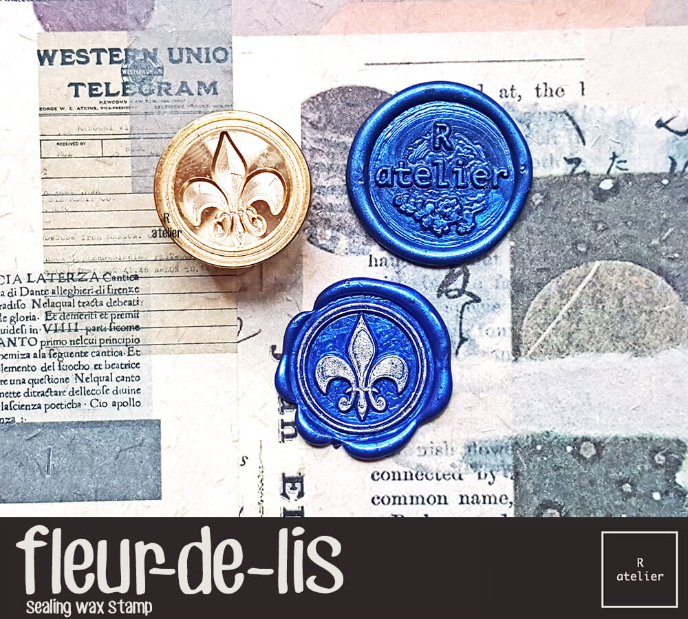 fleur-de-lis sealing wax stamp