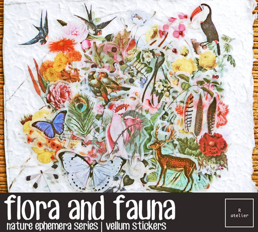 Flora and Fauna | Die Cut Vellum Stickers