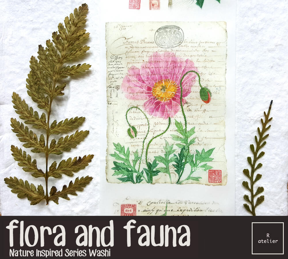 Flora and Fauna Washi