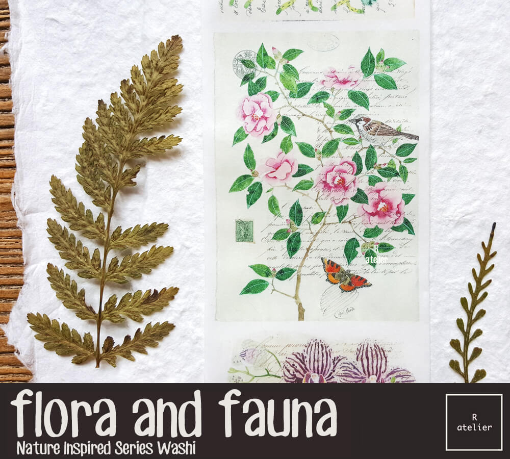 Flora and Fauna Washi