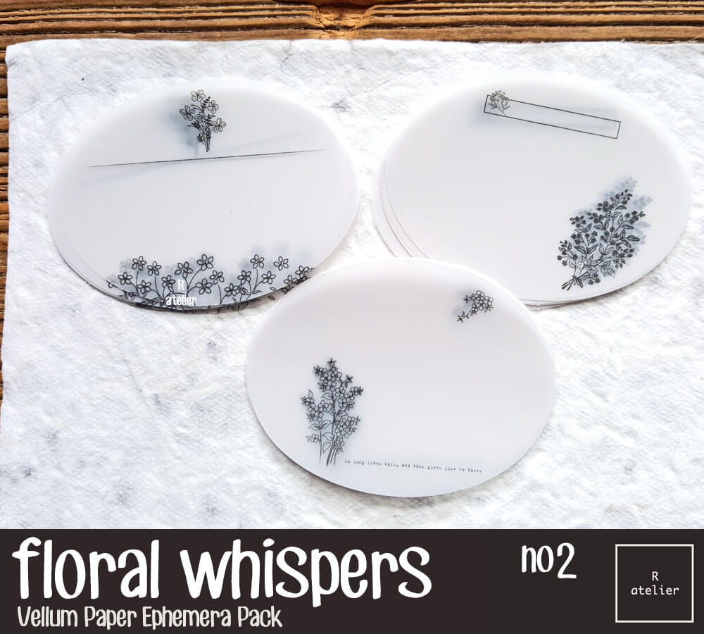Floral Whispers (2) | Vellum Note Paper