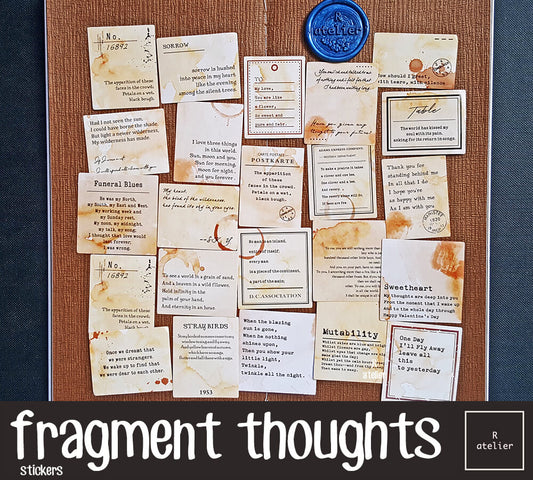 fragment thoughts | Scrapbooking Stickers