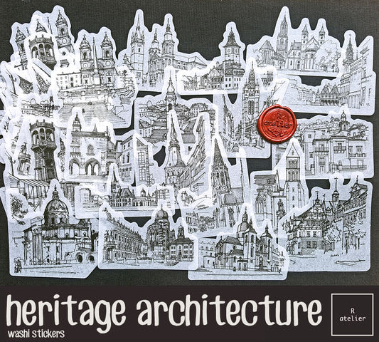 heritage architecture | Washi Stickers