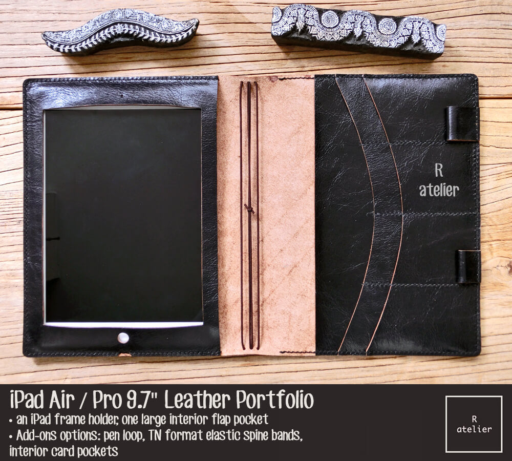 iPad Air / Pro B5 Size Leather Portfolio Cover