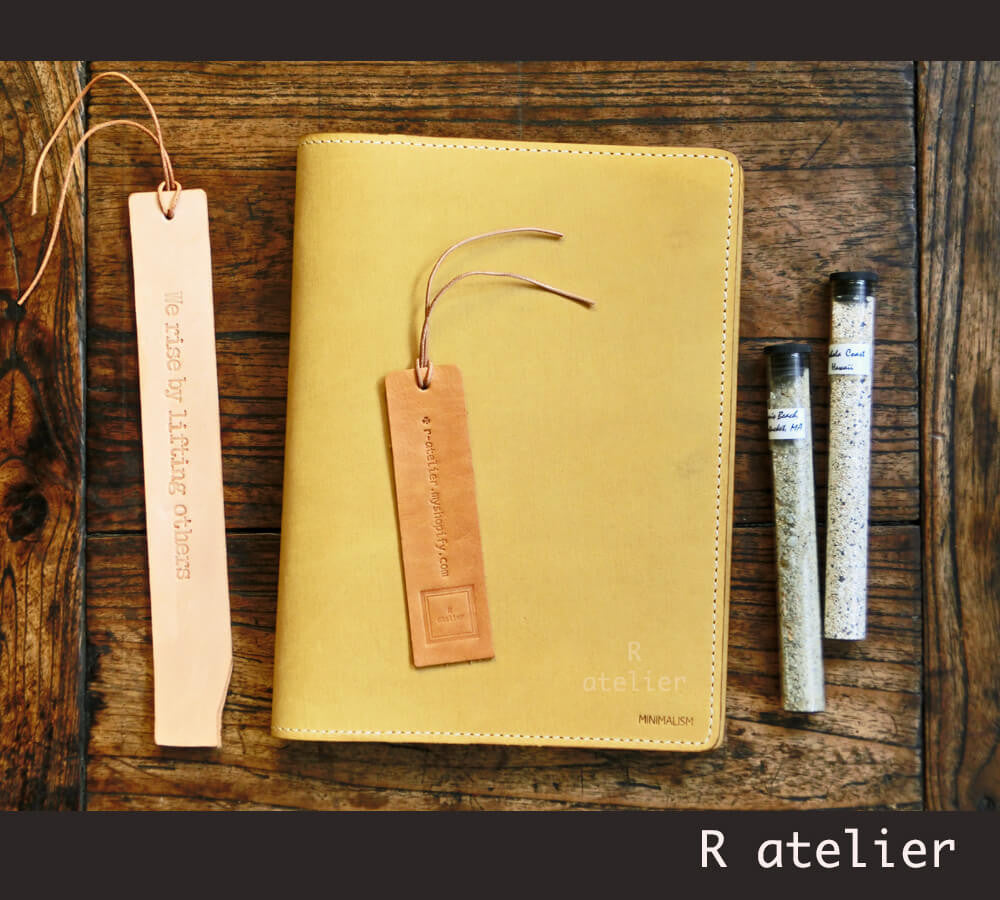 A5 / iPad Mini Leather Notepad Portfolio Case | Matte Yellow