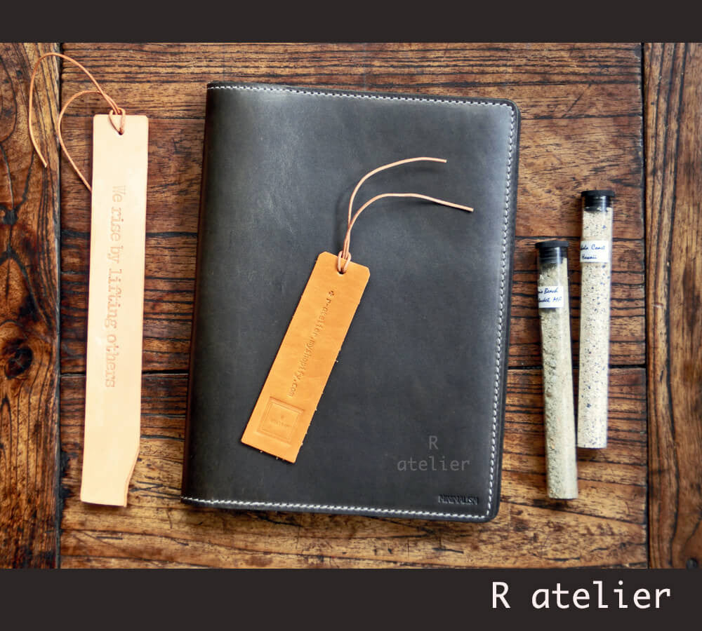 iPad Mini Leather Portfolio Case | A5 Notepad Portfolio | Olive