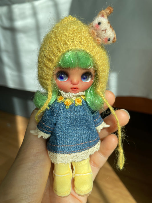 Sarsarblanki Custom Petite Blythe Doll Mintoe - OOAK handmade custom ブライス PBL プチブライス