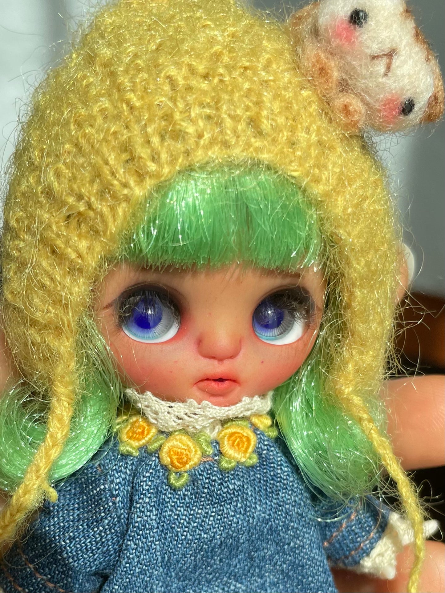 Sarsarblanki Custom Petite Blythe Doll Mintoe - OOAK handmade custom ブライス PBL プチブライス