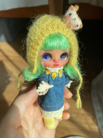 Sarsarblanki Custom Petite Blythe Doll Mintoe - OOAK handmade custom ブ