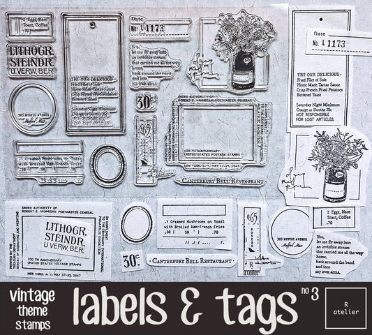 Labels and Tags Stamp Set