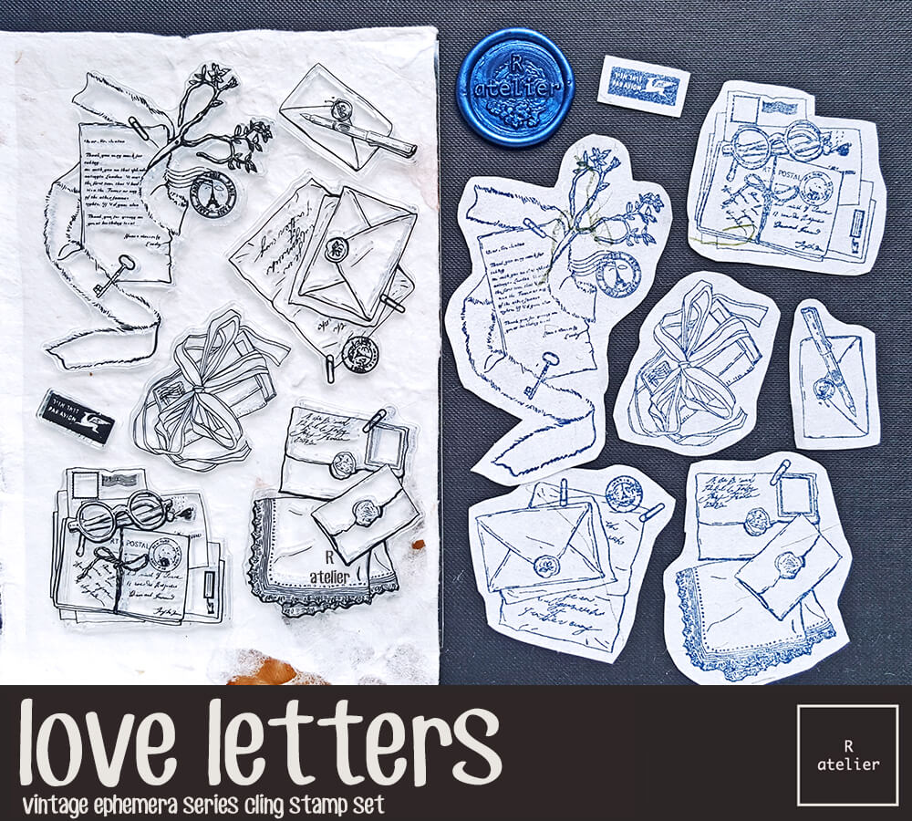 love letters | Cling Stamps Set