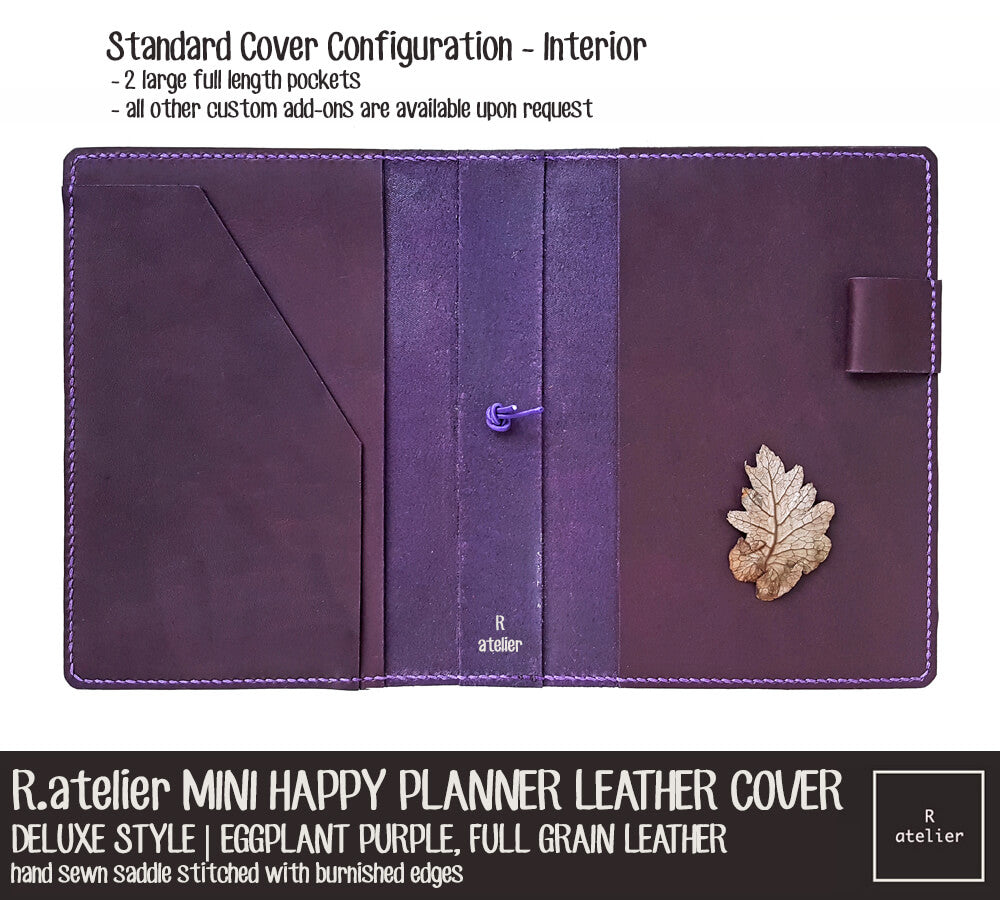 R.atelier Mini Happy Planner Leather Cover