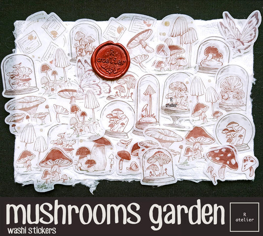 Mushrooms Garden | Washi Stickers