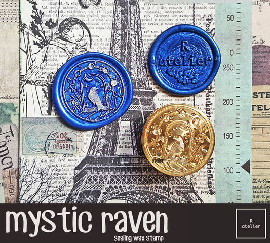 mystic raven wax seal stamp