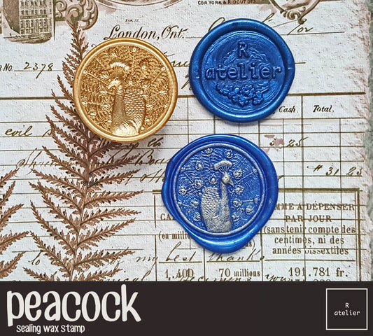 Peacock Sealing Wax Stamp