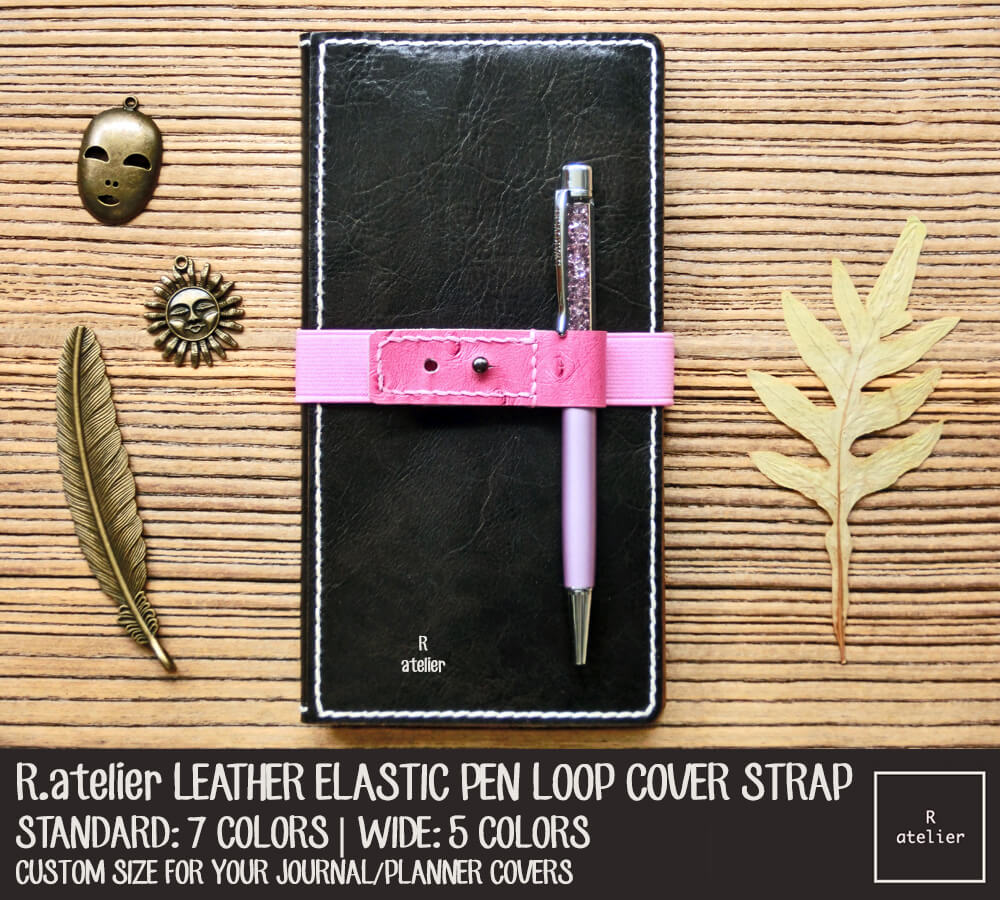 Leather Elastic Pen Loop Cover Strap