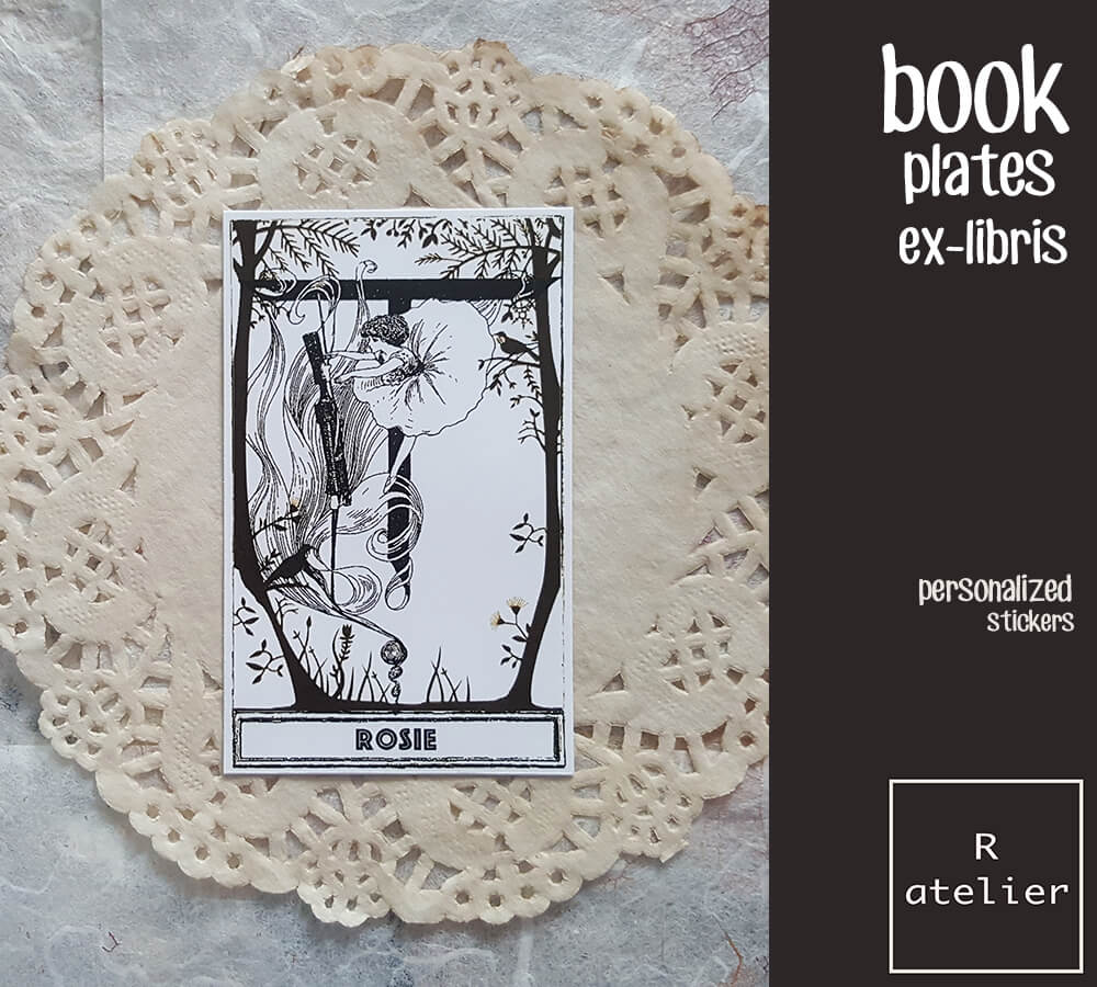 Personalized / Custom Bookplate Ex-Libris Stickers