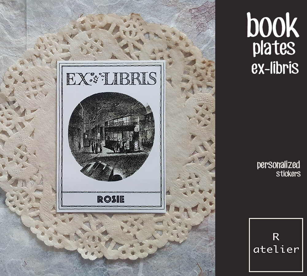 Personalized / Custom Bookplate Ex-Libris Stickers