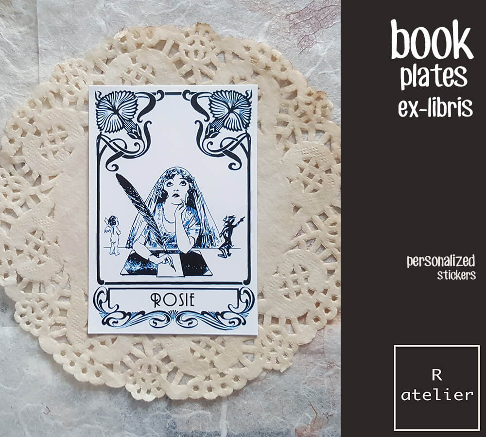 Personalized / Custom Bookplate Ex-Libris Stickers