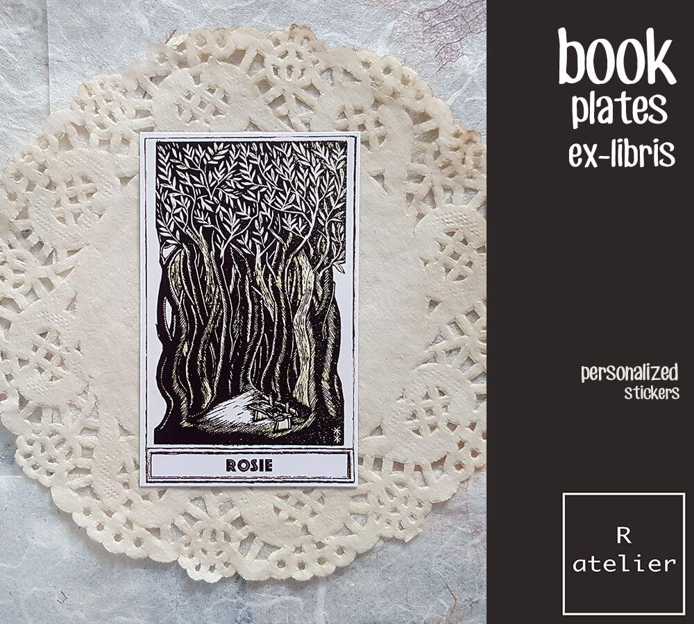 Personalized / Custom Bookplate Ex-Libris Stickers