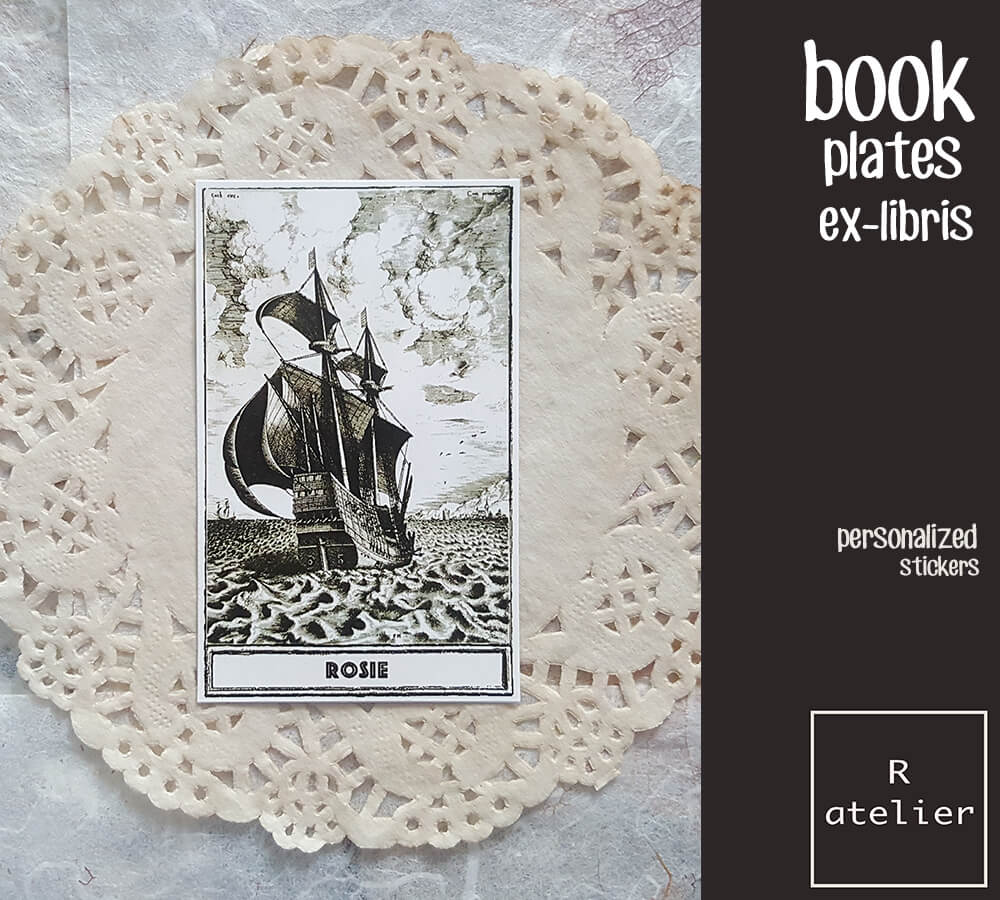 Personalized / Custom Bookplate Ex-Libris Stickers
