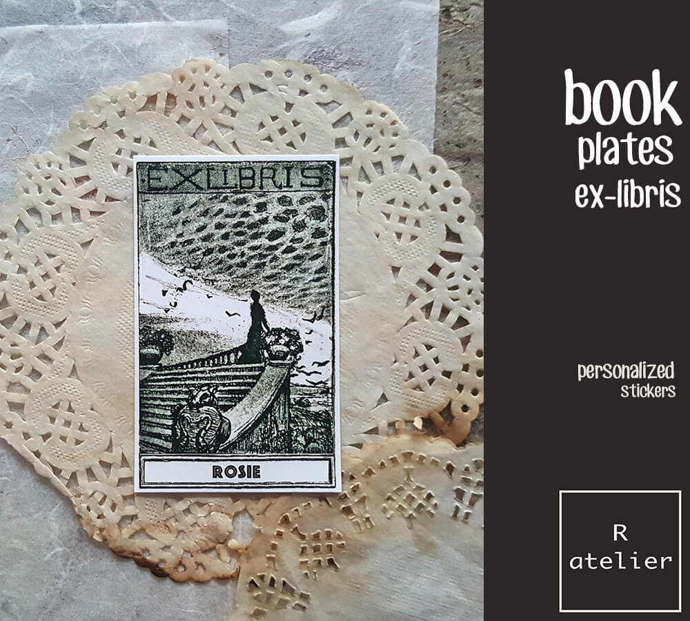 Personalized / Custom Bookplate Ex-Libris Stickers