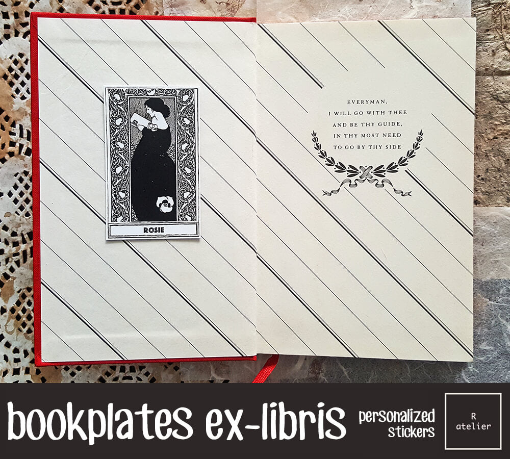 Personalized / Custom Bookplate Ex-Libris Stickers