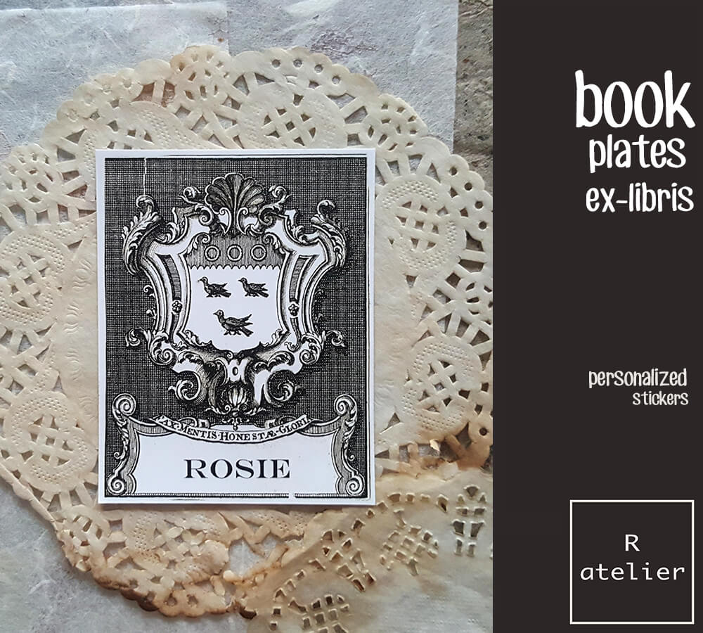 Personalized / Custom Bookplate Ex-Libris Stickers