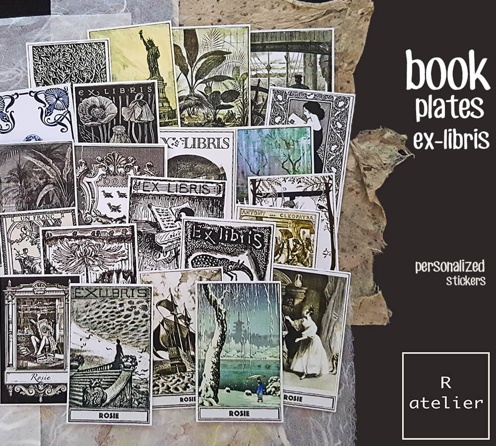 Personalized / Custom Bookplate Ex-Libris Stickers