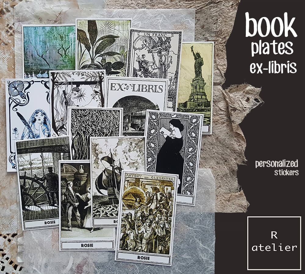 Personalized / Custom Bookplate Ex-Libris Stickers