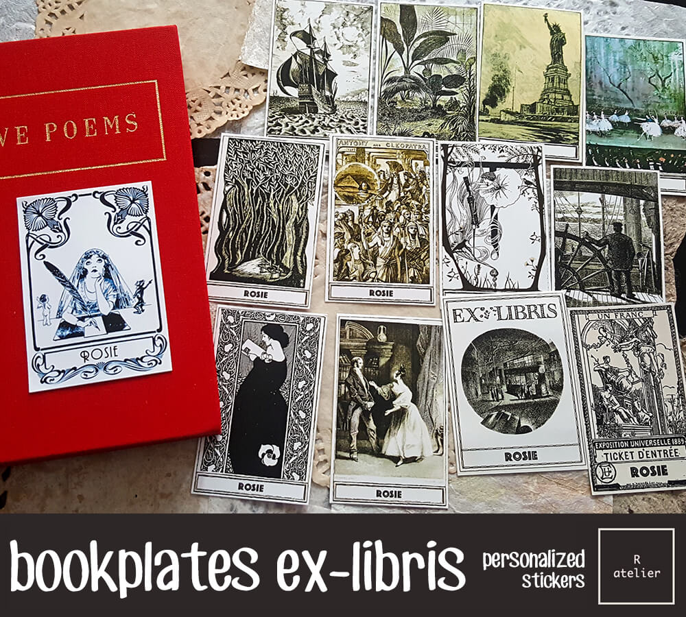 Personalized / Custom Bookplate Ex-Libris Stickers