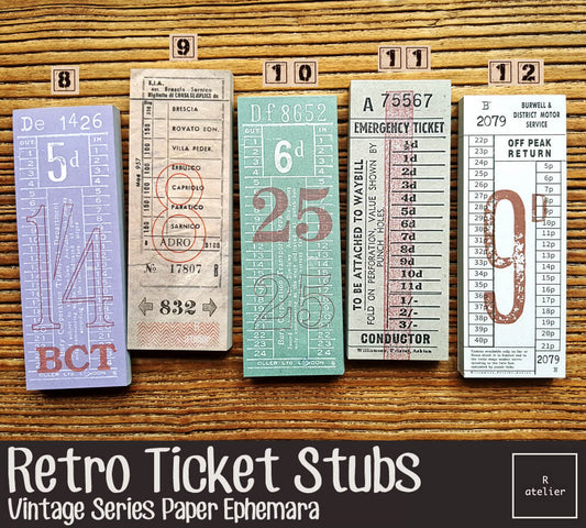 Retro Ticket Stubs Paper Ephemera (2)