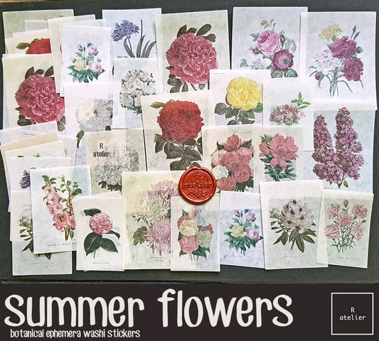 summer flowers | Washi Stickers