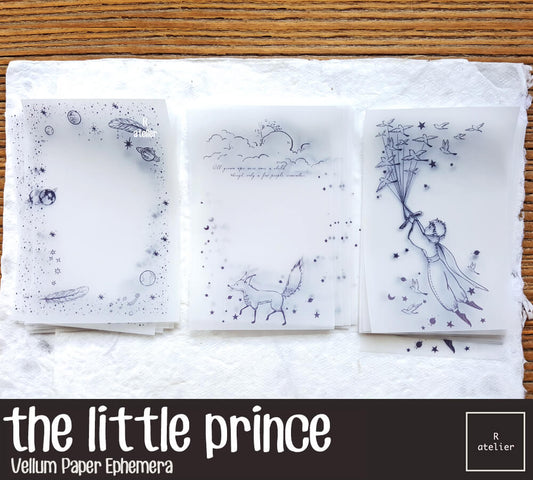 the little prince | Vellum Note Paper Ephemera