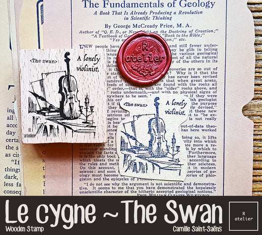 Le cygne / The Swan Wooden Stamp