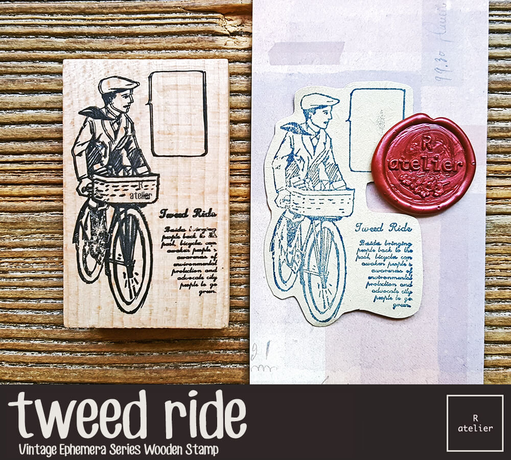 Vintage Bicycle Scrapbooking Stickers