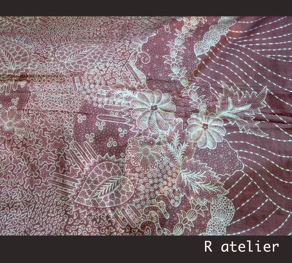 Handmade Indonesian Batik Fabric | Traditional Floral Design