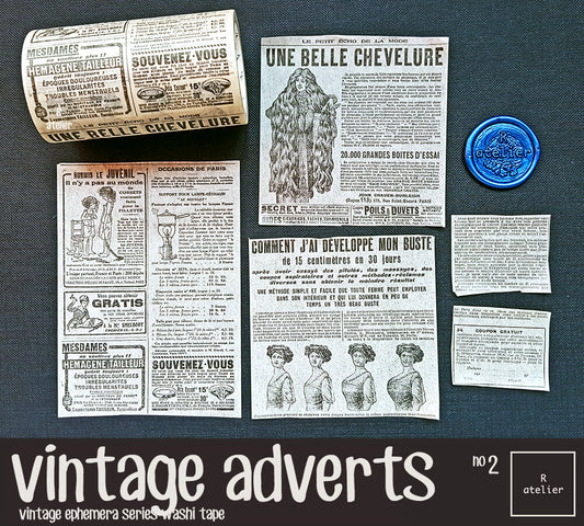 Vintage Adverts (2) Washi