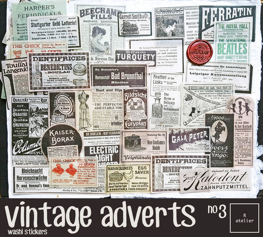 vintage adverts (3) | Washi Stickers